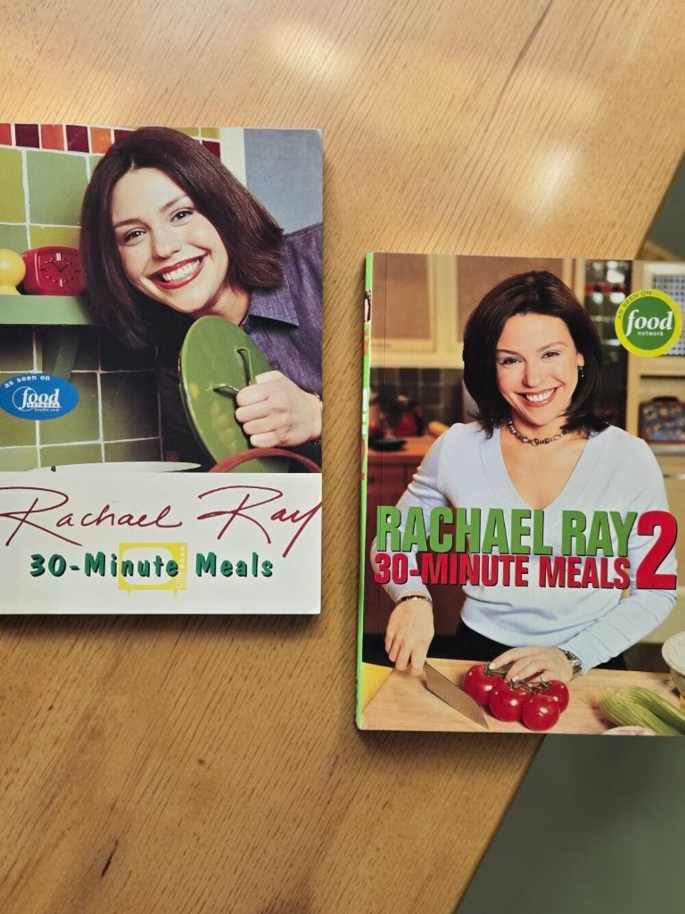 Rachel Ray Pair of Cookbooks Vintage 1998 & 2003 Excellent Condition